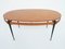 Oval Table or Desk with Suspended Top by Silvio Cavatorta, Italy, 1950s 3
