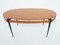 Oval Table or Desk with Suspended Top by Silvio Cavatorta, Italy, 1950s, Imagen 3