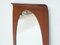 Oval Curved Plywood Mirror by Campo & Graffi, Italy, 1950s 3