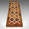 Vintage Decorative Maimana Kilim Hall Runner 1