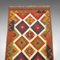 Vintage Decorative Maimana Kilim Hall Runner, Imagen 6