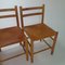 Mid-Century Pine and Leather Dining Chairs by Ate Van Apeldoorn, 1960s, Set of 6, Image 4