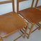 Mid-Century Pine and Leather Dining Chairs by Ate Van Apeldoorn, 1960s, Set of 6 5