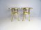 Art Nouveau Tables in Brass, Set of 2 2