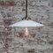 French White Opaline Milk Glass & Brass Pendant Lamp, Image 6