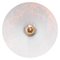 French White Opaline Milk Glass & Brass Pendant Lamp, Image 5