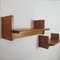 Modernist Oak Wall Shelves, 1960s, Set of 2 3