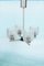 Mid-Century Chandelier with Glass Shades 1