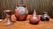 German Glazed Ceramic Set from Schellbach Pottery, 1960s, Set of 4, Image 1