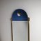 Large Postmodern Blue Glass and Gold Mirror from Schöninger, Germany, 1980s 5