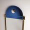 Large Postmodern Blue Glass and Gold Mirror from Schöninger, Germany, 1980s 4