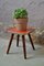Vintage Red Plant Table or Nightstand, 1950s 2