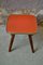 Vintage Red Plant Table or Nightstand, 1950s, Imagen 4