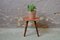 Vintage Red Plant Table or Nightstand, 1950s 3