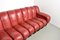 DS600 Snake Sofa in Burgundy Red Leather by Ueli Berger for De Sede, 1980s 3
