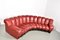DS600 Snake Sofa in Burgundy Red Leather by Ueli Berger for De Sede, 1980s 5