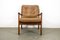 Danish Teak and Leather Lounge Chair by Ole Wanscher for Cado, 1960s, Image 3