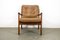 Danish Teak and Leather Lounge Chair by Ole Wanscher for Cado, 1960s, Immagine 3