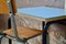Vintage Blue Desk and Chair, Set of 2, Immagine 4