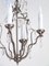 Chrome Chandelier with Glass Trimmings, 1920s, Imagen 2