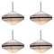 Mid-Century Space Age Pendant Lamps, 1970s, Set of 4, Immagine 1