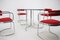 Chrome Dining Chairs and Table in the Style of Gastone Rinaldi, 1980s, Set of 5 3