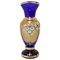Mid-Century Handmade Gilt Vase by Novo Borske Sklo, 1960s, Imagen 1