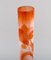 Large Antique Vase in Frosted and Orange Art Glass by Emile Gallé, 1890s 4