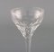 White Wine Glasses in Clear Crystal Glass from Val St. Lambert, Belgium, Set of 12 4