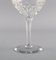 Red Wine Glasses in Clear Crystal Glass from Val St. Lambert, Belgium, Set of 9 8