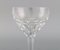 Red Wine Glasses in Clear Crystal Glass from Val St. Lambert, Belgium, Set of 9 9