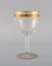 Art Deco Red Wine Glasses in Crystal Glass from Baccarat, France, 1930s, Set of 10 3
