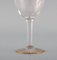 Art Deco White Wine Glasses in Crystal Glass from Baccarat, France, 1930s, Set of 11, Image 5