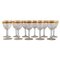 Art Deco White Wine Glasses in Crystal Glass from Baccarat, France, 1930s, Set of 11 1