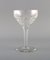 Red Wine Glasses in Clear Crystal Glass from Val St. Lambert, Belgium, Set of 10 3