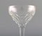 Red Wine Glasses in Clear Crystal Glass from Val St. Lambert, Belgium, Set of 10 4