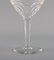 Red Wine Glasses in Clear Crystal Glass from Val St. Lambert, Belgium, Set of 10, Image 6
