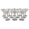 Champagne Bowls in Clear Crystal Glass from Val St. Lambert, Belgium, Set of 12 1
