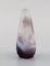 Antique Vase in Frosted and Purple Art Glass by Emile Gallé, Early 20th Century 4