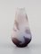 Antique Vase in Frosted and Purple Art Glass by Emile Gallé, Early 20th Century 5