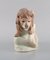 Art Deco Hand-Painted Amphora Porcelain Figurine of a Lion, Czechoslovakia, Imagen 2