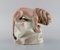 Art Deco Hand-Painted Amphora Porcelain Figurine of a Lion, Czechoslovakia 3