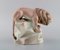 Art Deco Hand-Painted Amphora Porcelain Figurine of a Lion, Czechoslovakia, Imagen 3