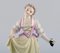 Antique Figure in Hand-Painted Porcelain, Girl with Grapes from Meissen 2