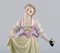 Antique Figure in Hand-Painted Porcelain, Girl with Grapes from Meissen, Image 2