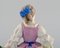 Antique Figure in Hand-Painted Porcelain, Girl with Grapes from Meissen 6