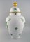 Large Chinese Bouquet Lidded Porcelain Vase from Herend, Mid-20th Century 4