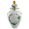 Large Chinese Bouquet Lidded Porcelain Vase from Herend, Mid-20th Century 1