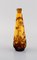 Antique Vase in Yellow and Brown Art Glass by Emile Gallé, Early 20th Century 4