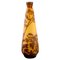 Antique Vase in Yellow and Brown Art Glass by Emile Gallé, Early 20th Century 1